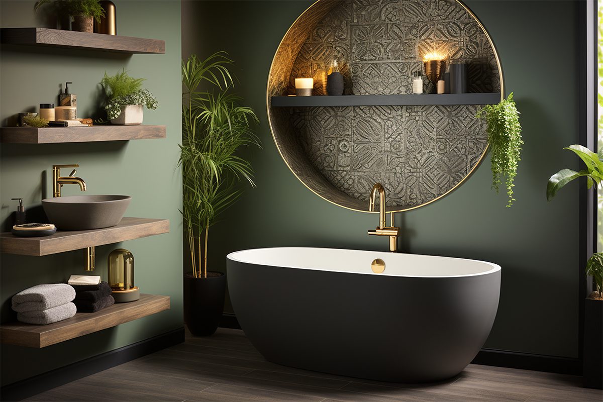 a beautifully renovated bathroom